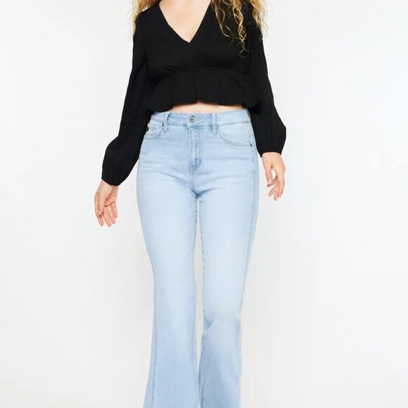 Kancan High Rise Curvy Flare Jeans - Picture 6 of 12